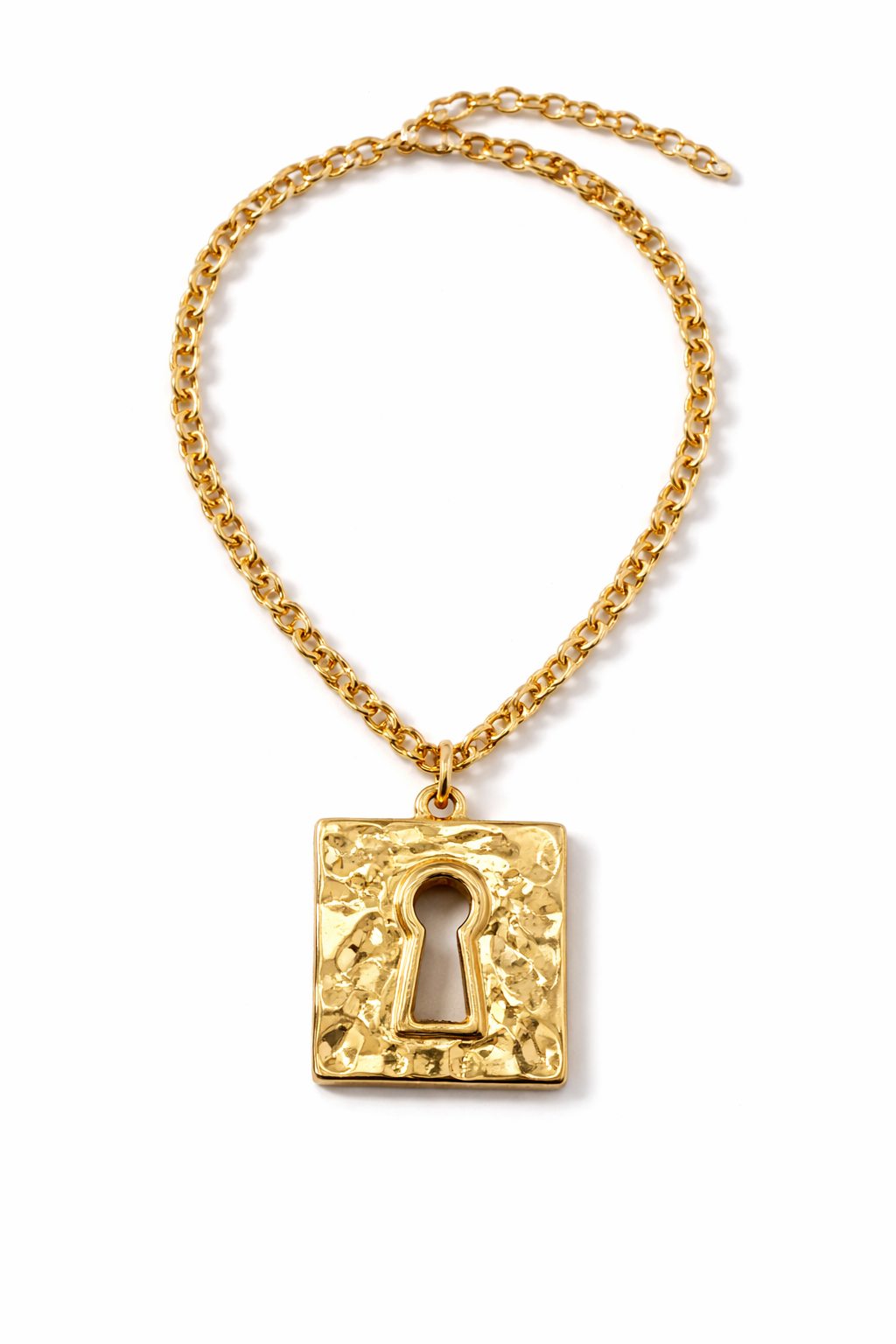 Collier Clé Aura XL – Gold Statement