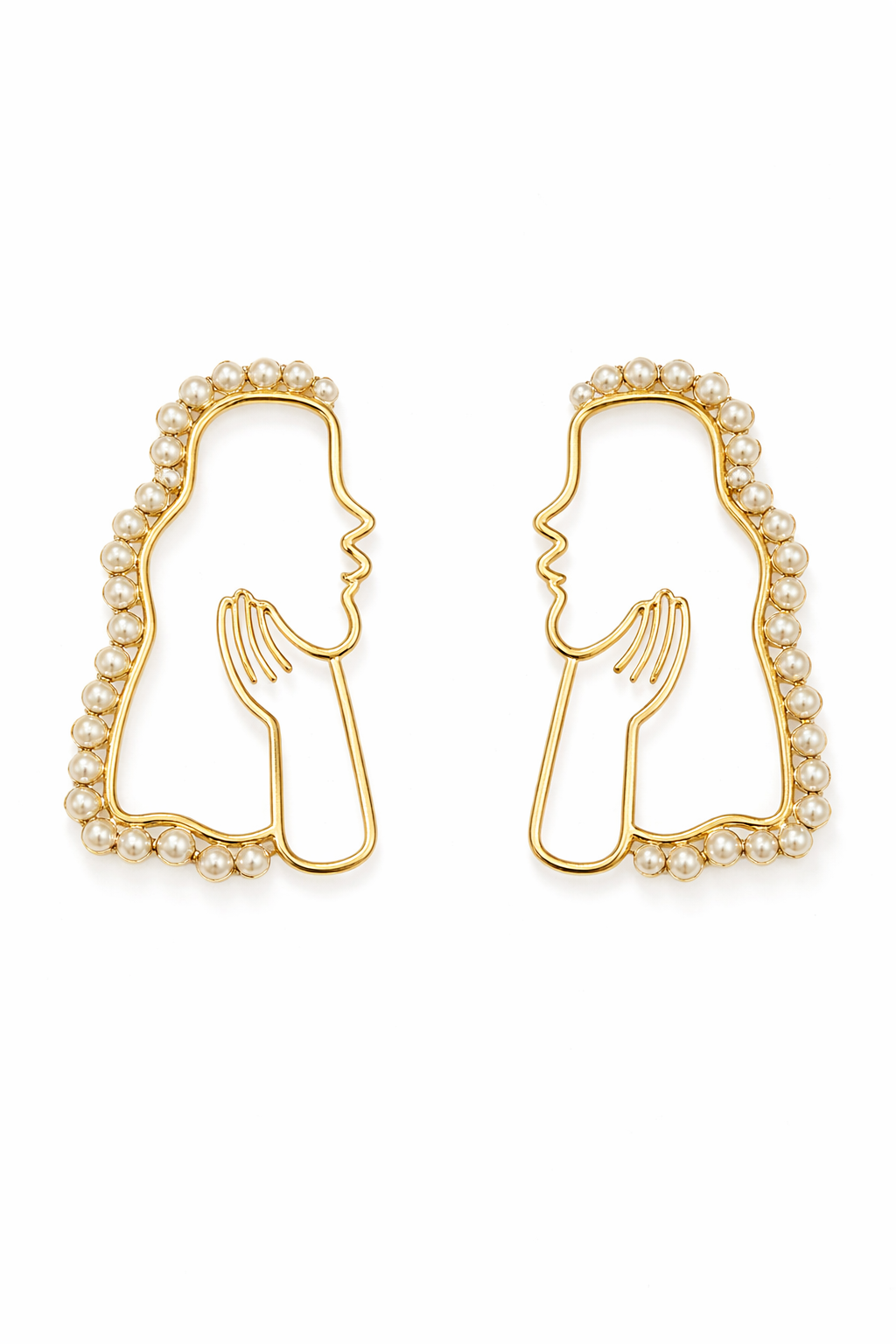 Boucles SILHOUETTE – Élégance Dorée