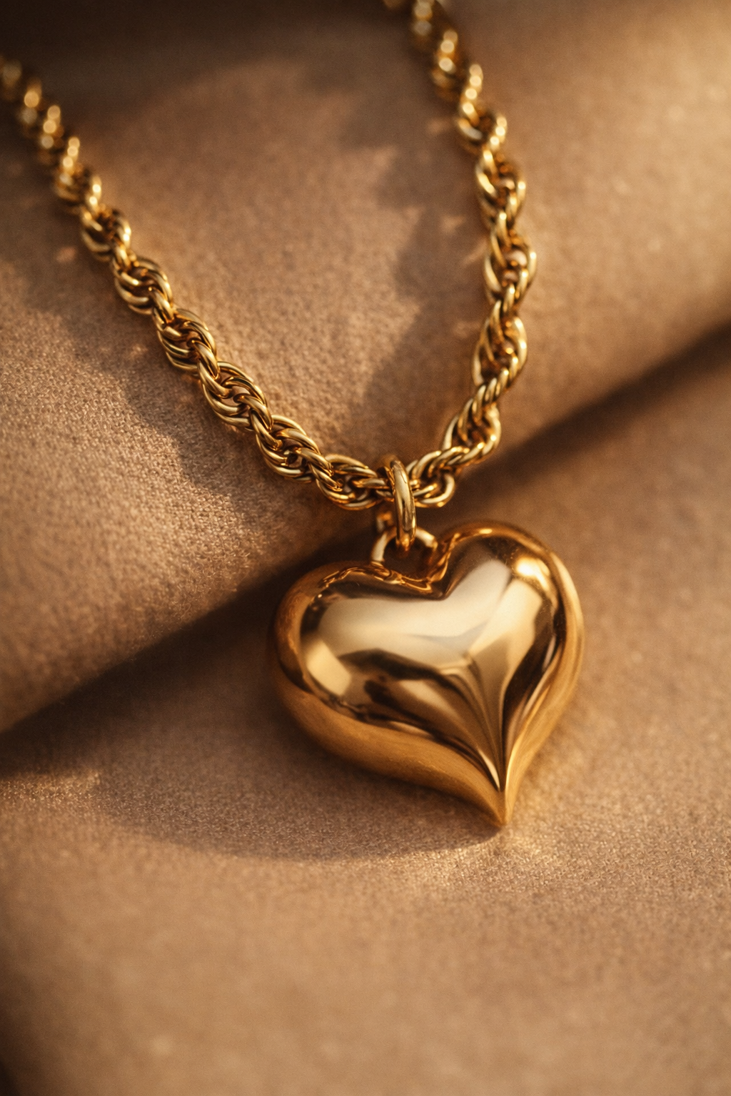 Collier Cœur Aura – Gold Glow