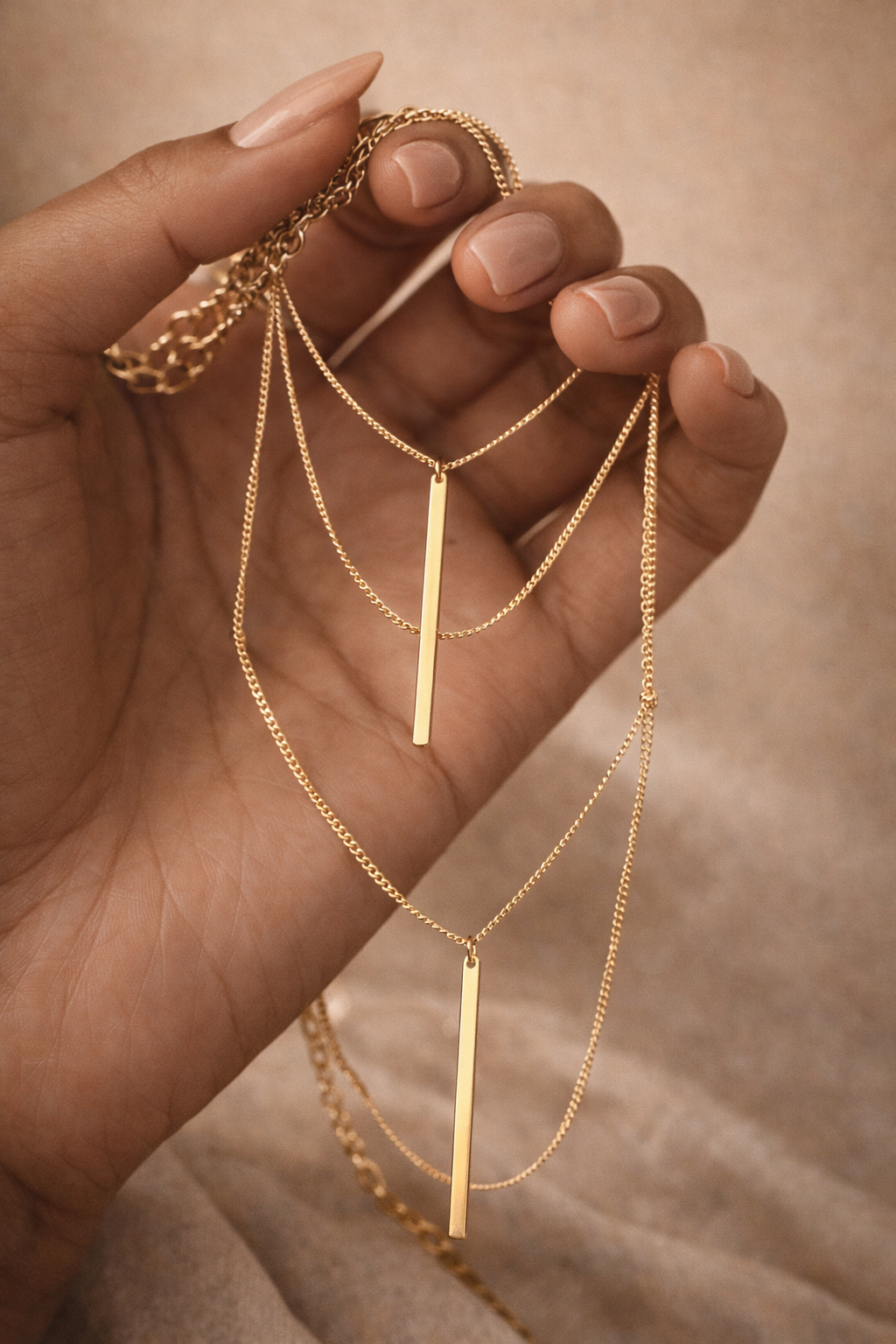 Collier Aura Line – Gold Layer